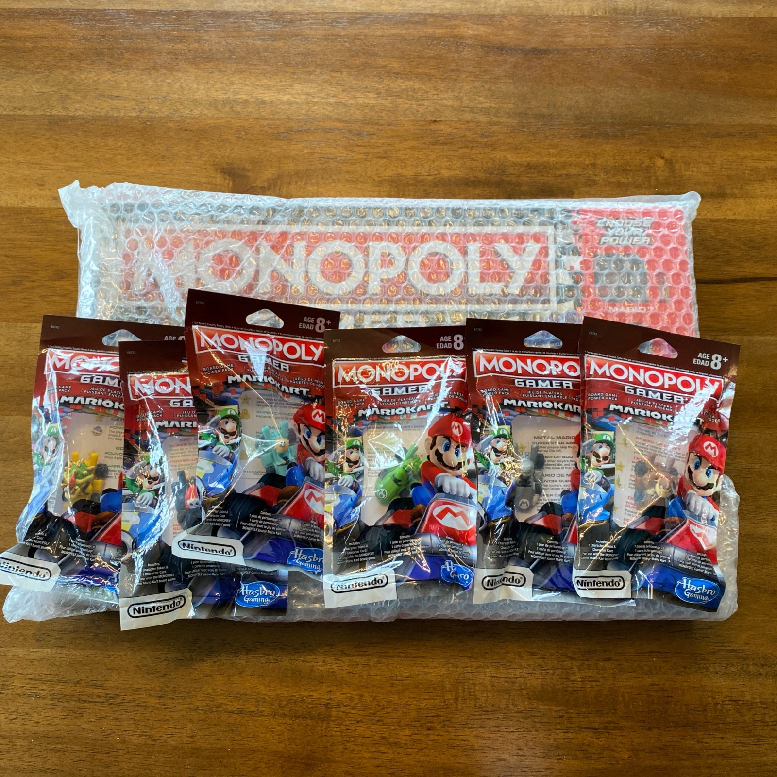 Monopoly Gamer Mario Kart COMPLETE Factory Sealed Set + All 6 Power Packs RARE