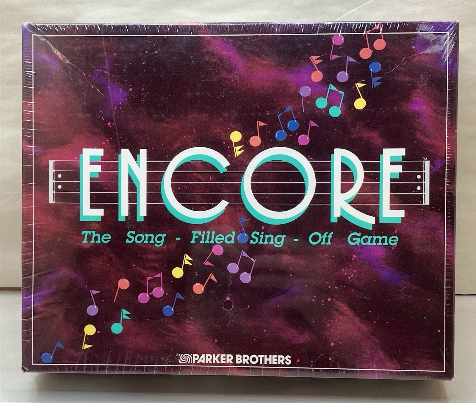 Vintage 1989 Parker Brothers Encore Game Song Filled Sing Off Board Game SEALED