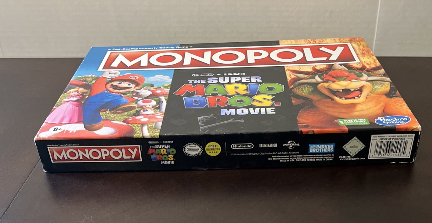 Hasbro Monopoly The Super Mario Bros. Movie Edition Board Game Complete