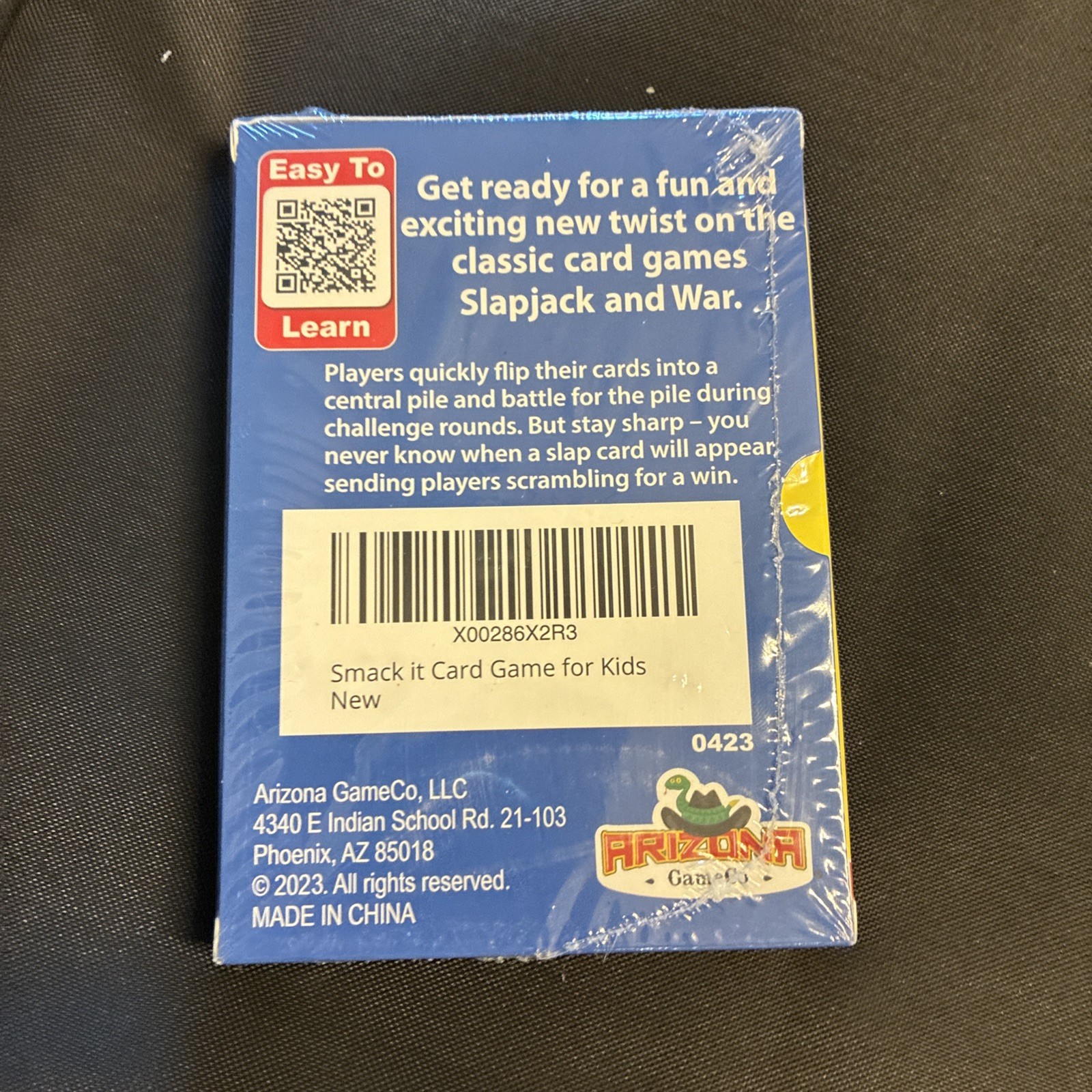 Multi-player Card Game,Smack It Challenge Card Game Arizona Game Co NEW SEALED