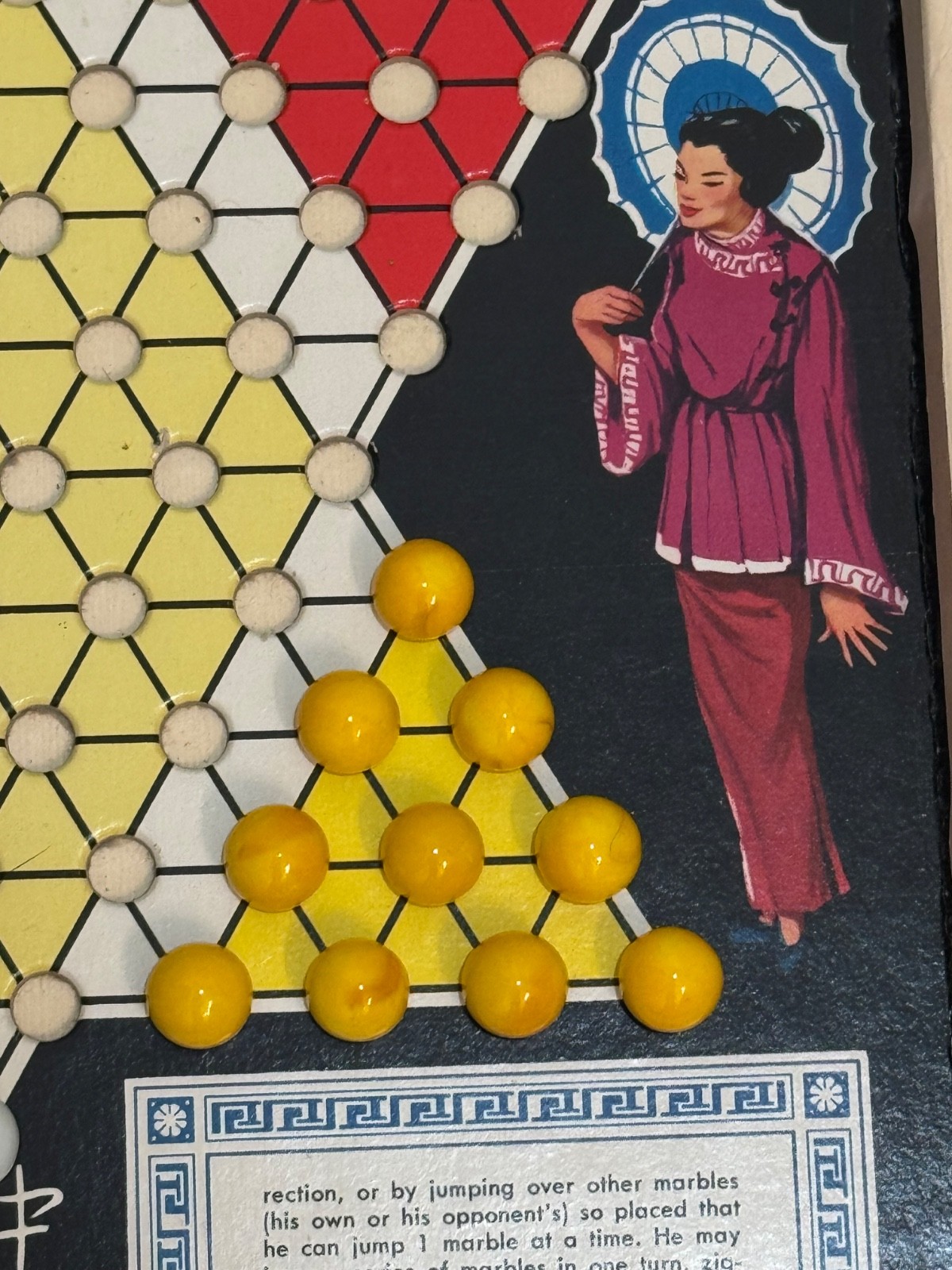 Whitman Chinese Checkers Board Game Vintage 1959