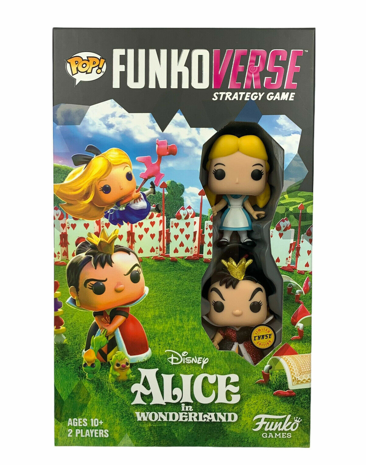 Pop! Funkoverse Strategy Game Alice in Wonderland Chase Glitter Queen & Alice