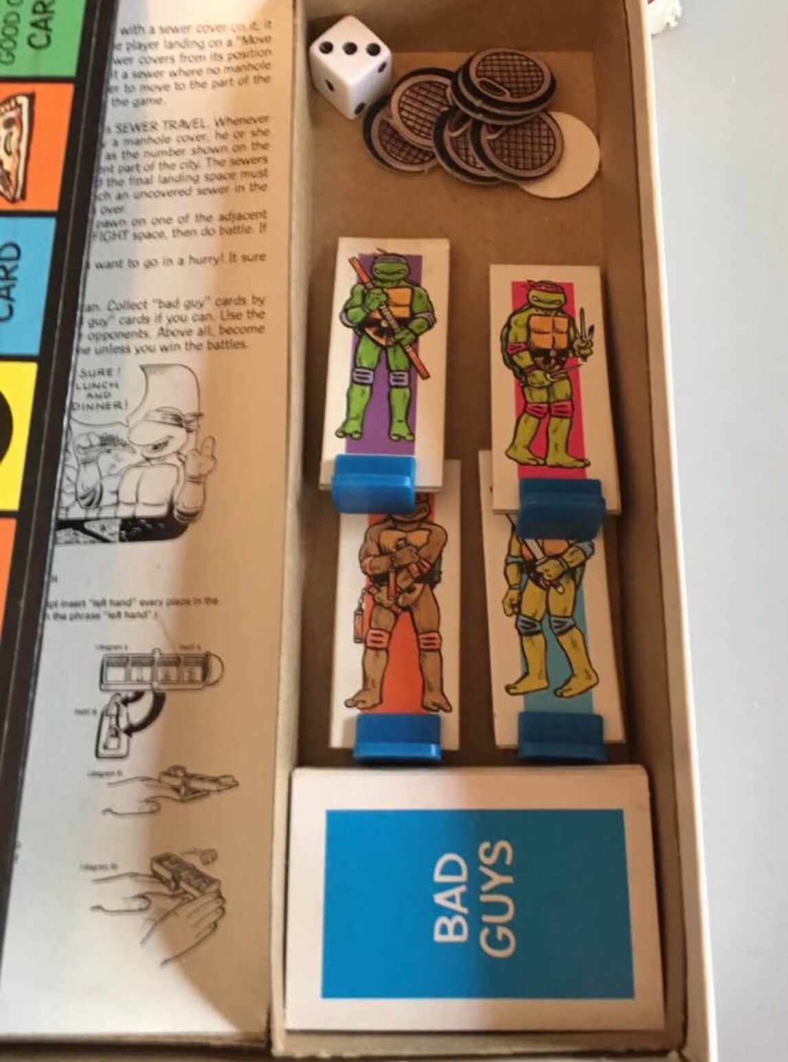 Teenage Mutant Ninja Turtles Pizza Power Board Game VTG 1987 TMNT COMPLETE