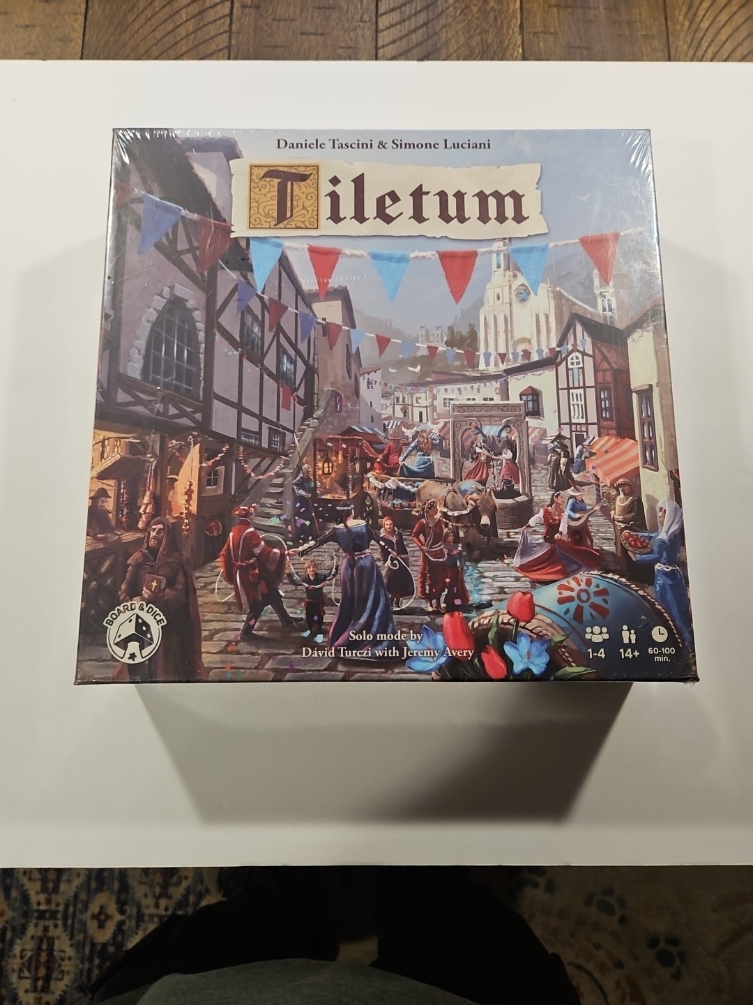 Tiletum Board Game Sealed Board & Dice 1 to 4 Players 14 Up New