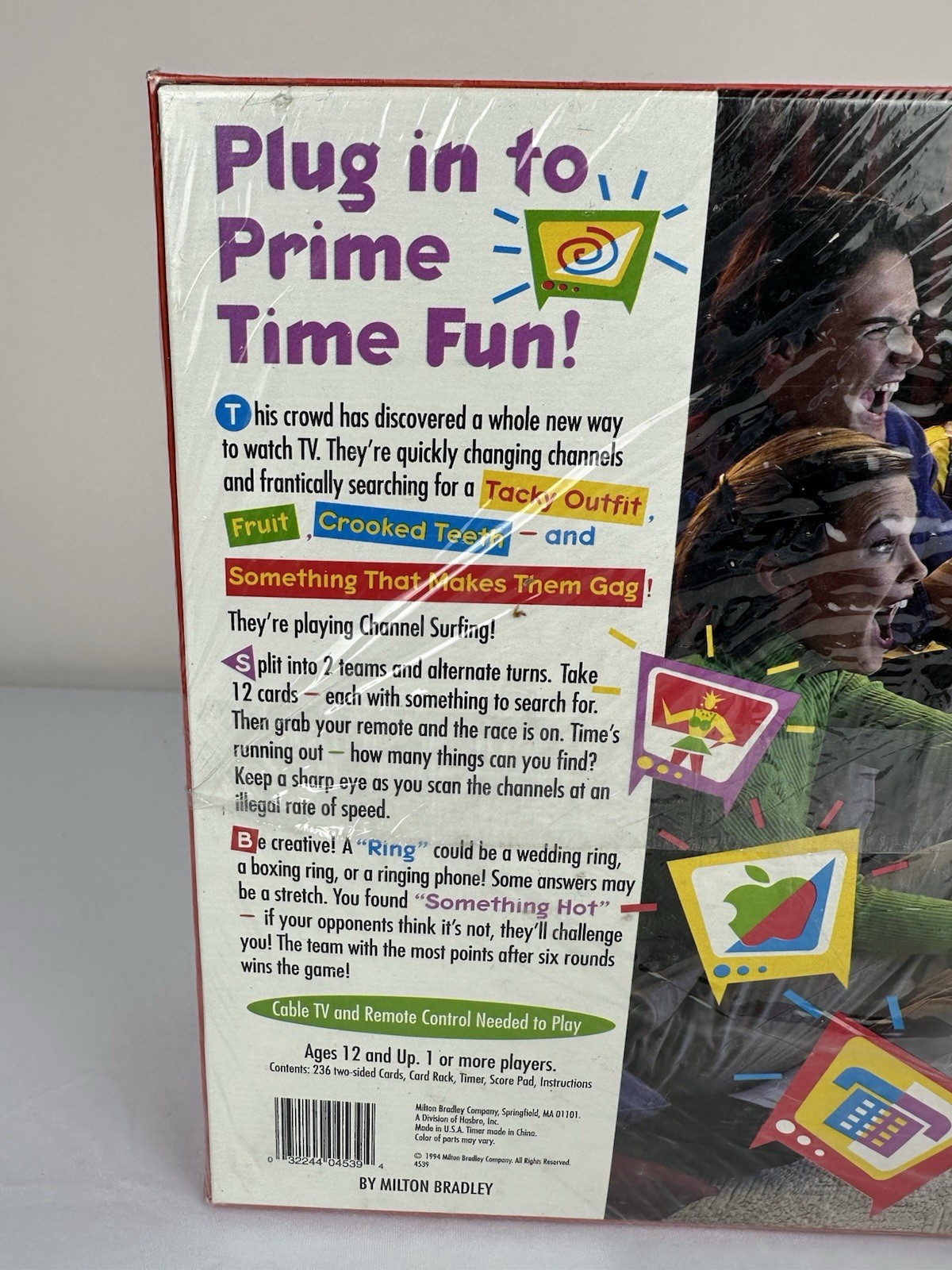 VTG Channel Surfing Game NIB Sealed Milton Bradley 12+ TV 1 Or More Players 1994