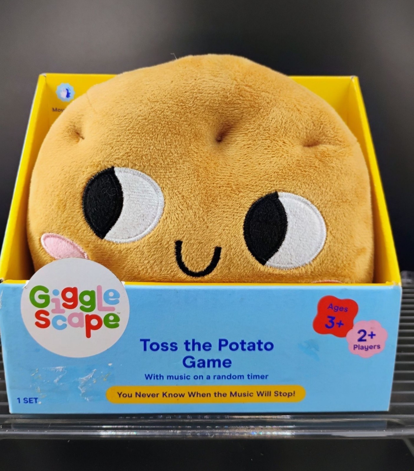 Gigglescape Toss The Potato Game Plush Toy Ages 3+ Electronic Timer