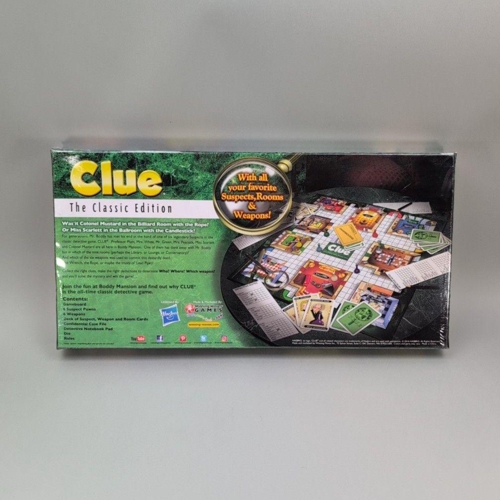 Winning Moves Games Clue Classic Edition Board Game Family Age 8+ Multicolor