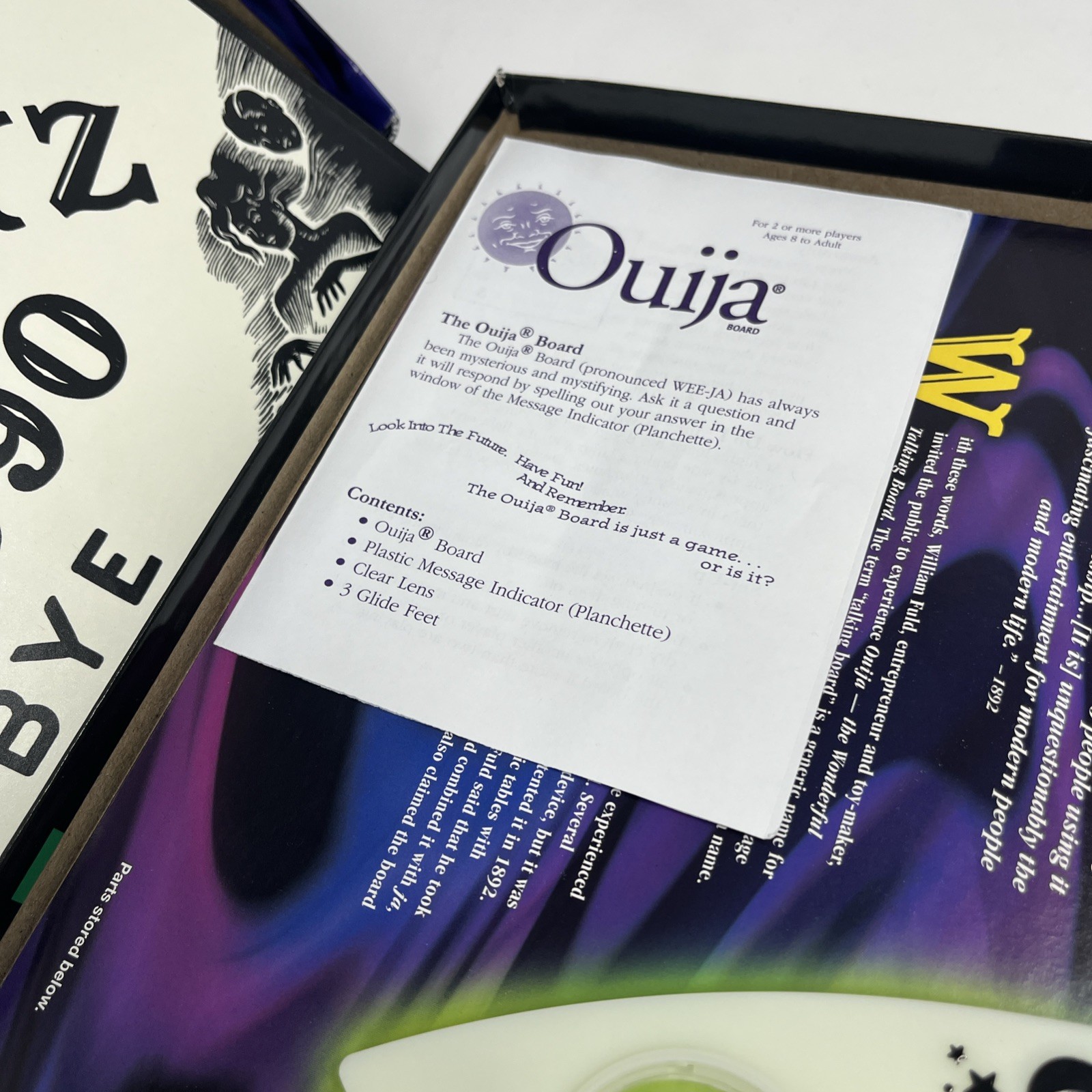 1998 Ouija Glow in Dark Game Parker Brothers Complete Spooky Spirit Board