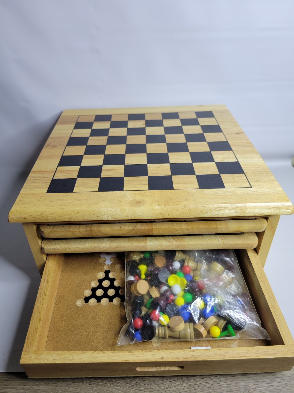 Cardinal Games Real Wood 10 in 1 Retro 1980’s Classic Board Game House Set