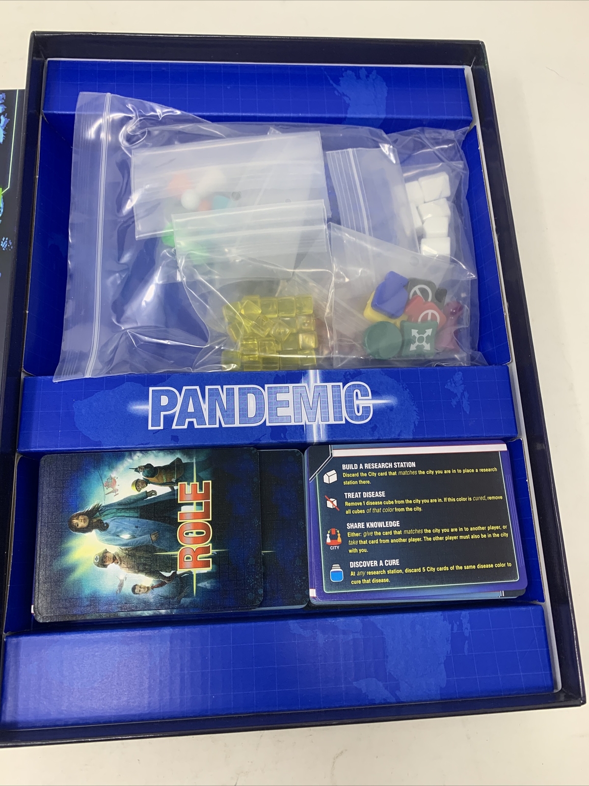 Z-Man Games Pandemic Cooperative Base Board Game 2 To 4 Players Complete EUC