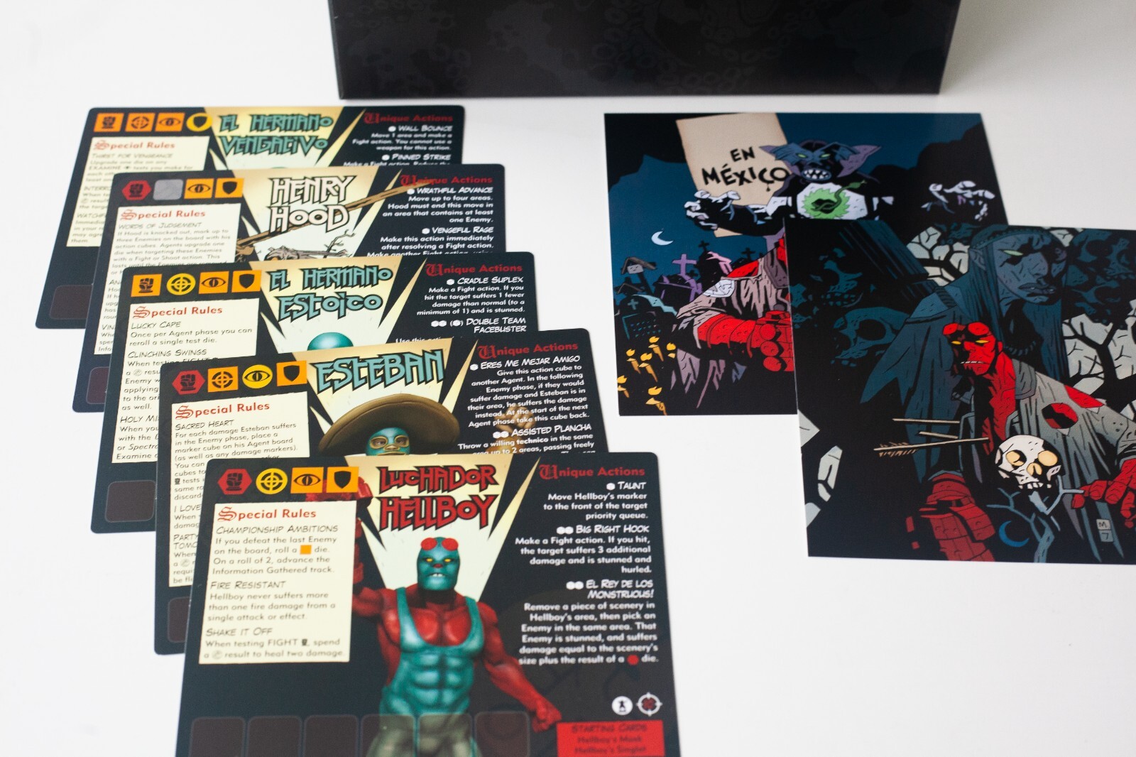 HELLBOY Kickstarter Edition Board Game & Extras: Includes Rare 3D Set Pieces!