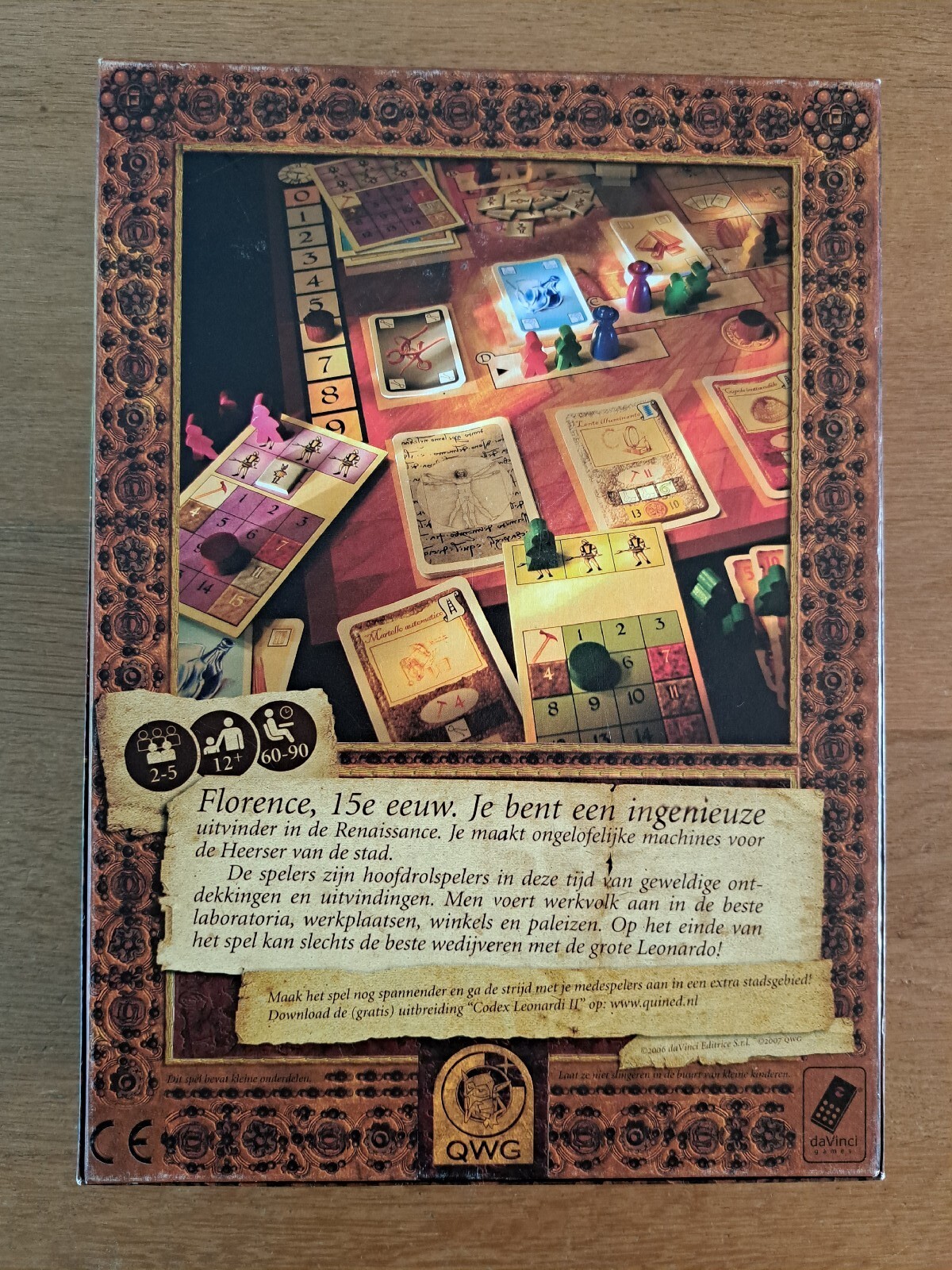 Rare Boardgame Brettspiel Leonardo Da Vinci Masterprint #1 Quined Games