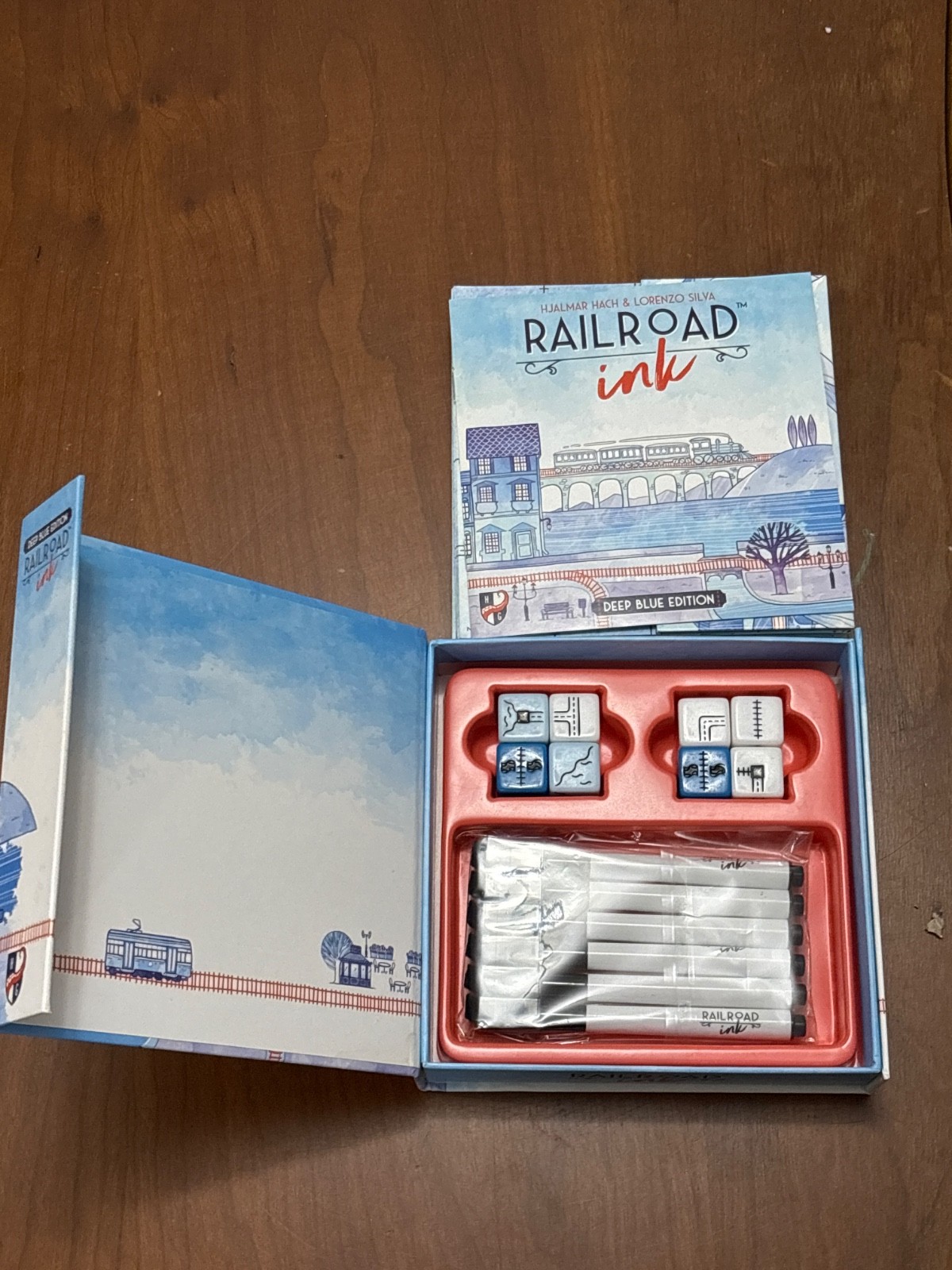 Railroad Ink Deep Blue Edition Board Game