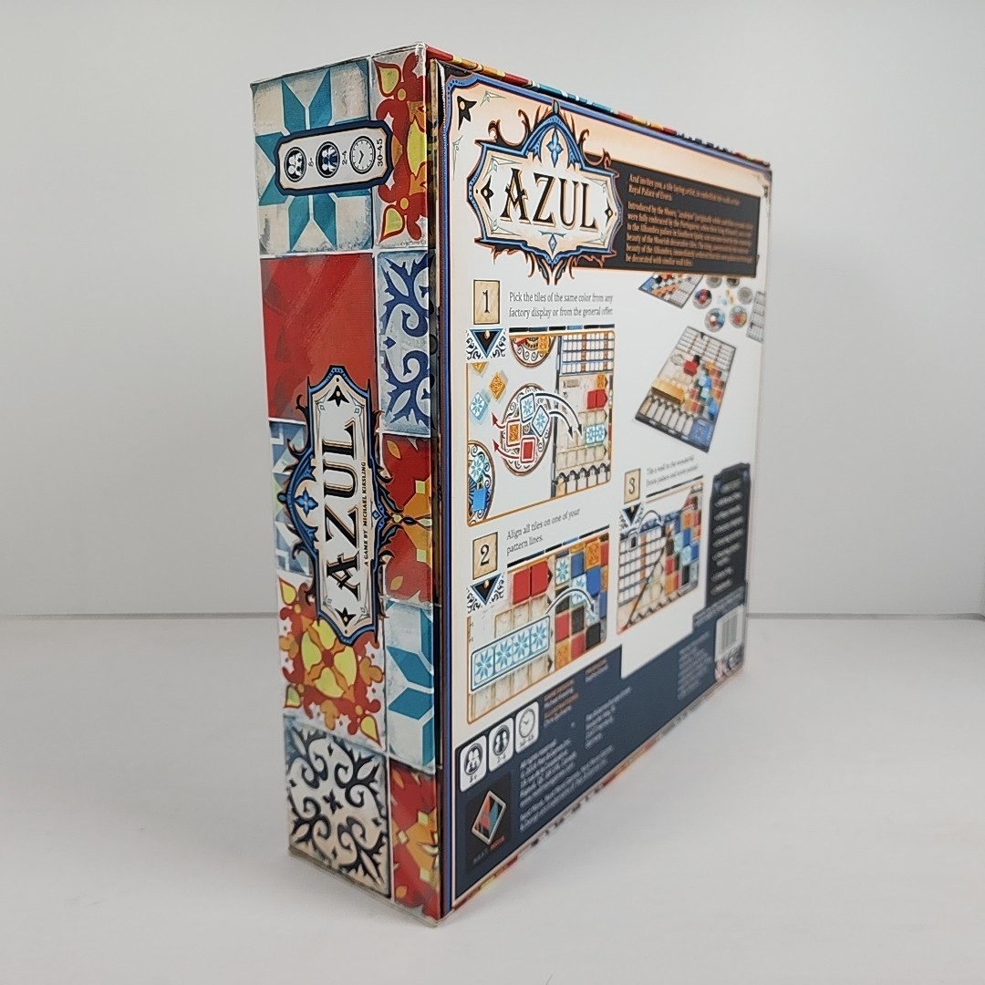 Azul Strategy Board Game 100% Complete Mosaic Tile Placement 2018 Next Move Game