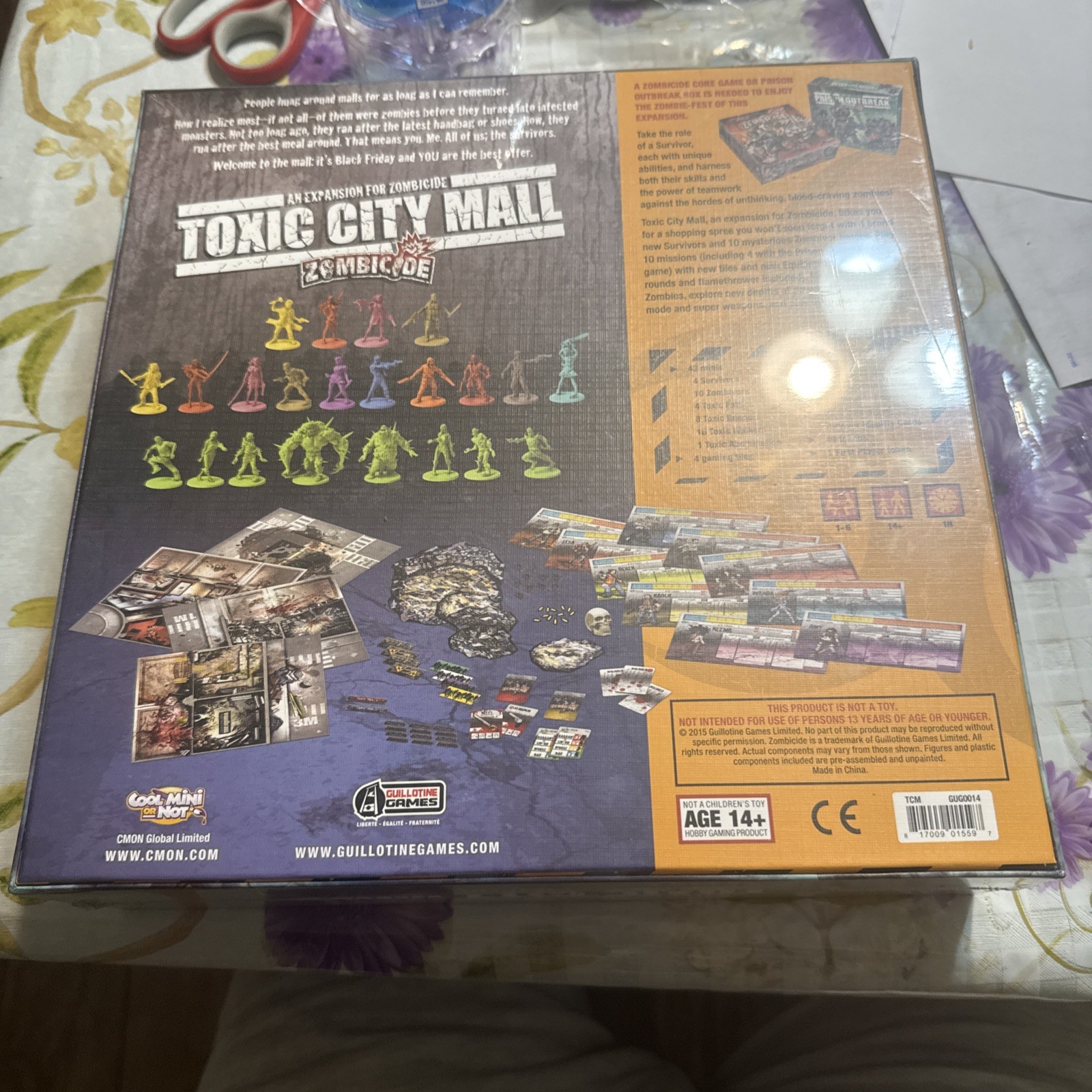C-MON Zombicide Toxic City Mall Expansion Board Game NM And SEALED!