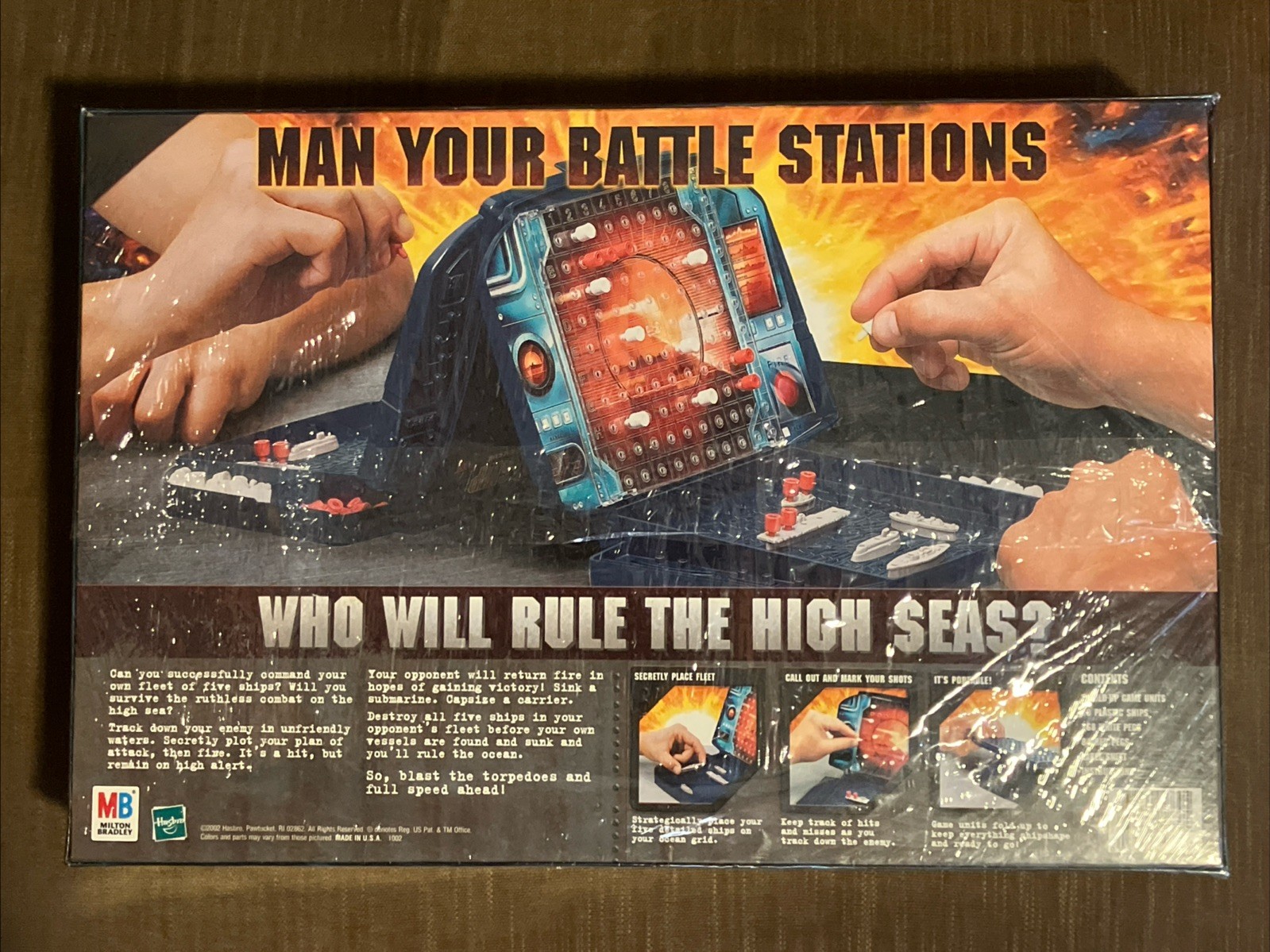 Vintage BATTLESHIP The Classic Naval Combat Game Brand New 2002 Factory Sealed