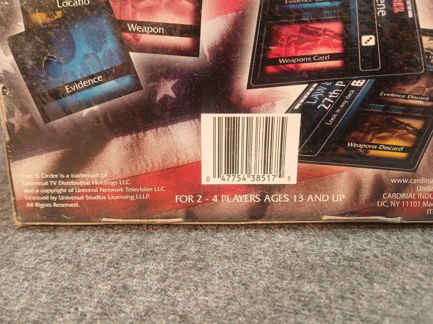 Law & Order Detective Game New Sealed First player to identify the subject wins