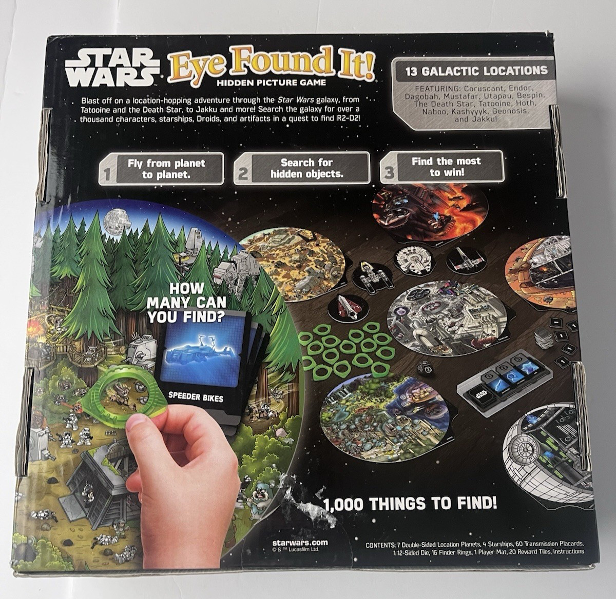 Star Wars Eye Found It Board Game Hidden Picture Wonder Forge 2016 NOS