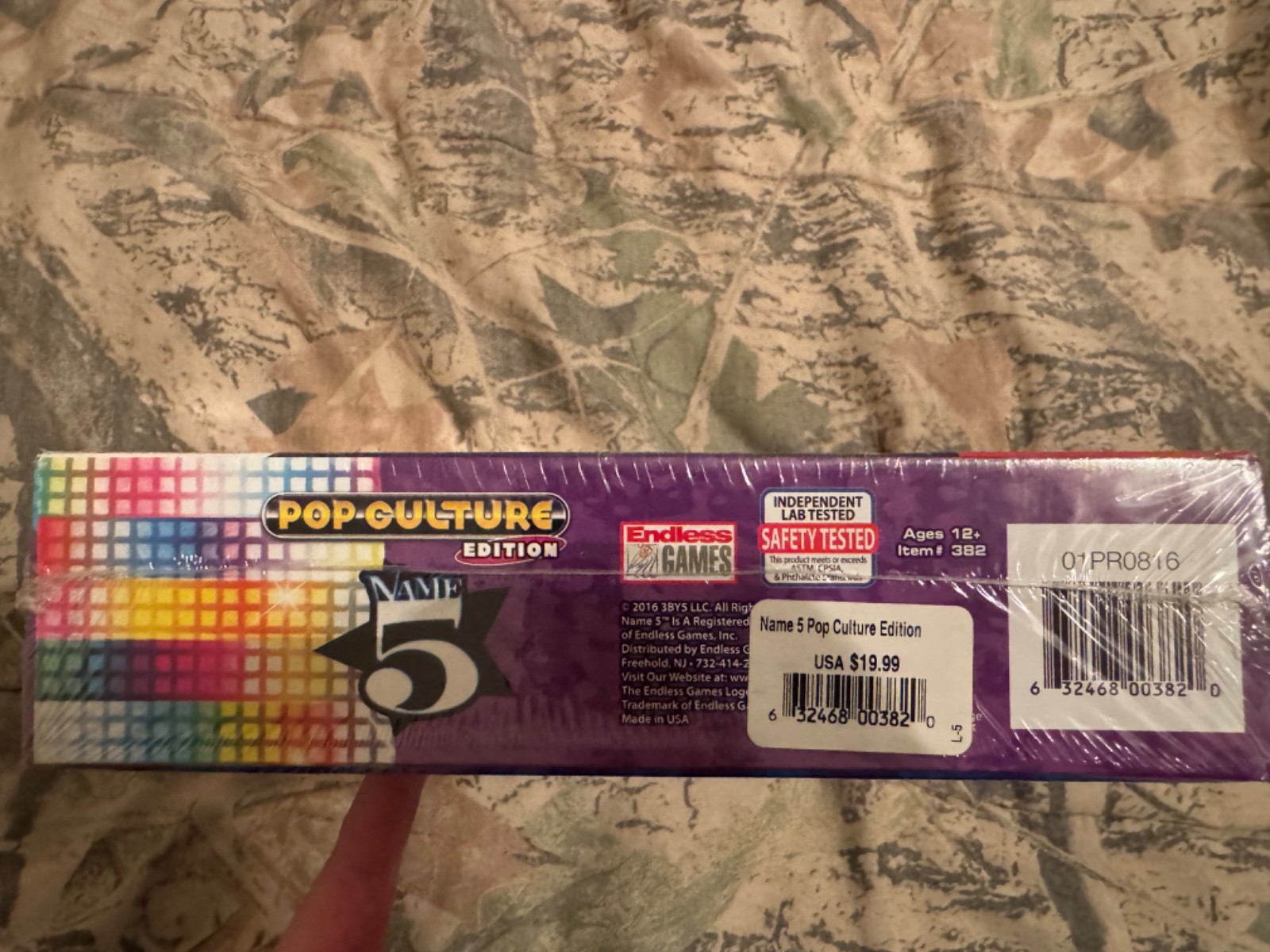 Can You Name 5 Pop Culture Edition Family Trivia Card Board Game, New In Wrap