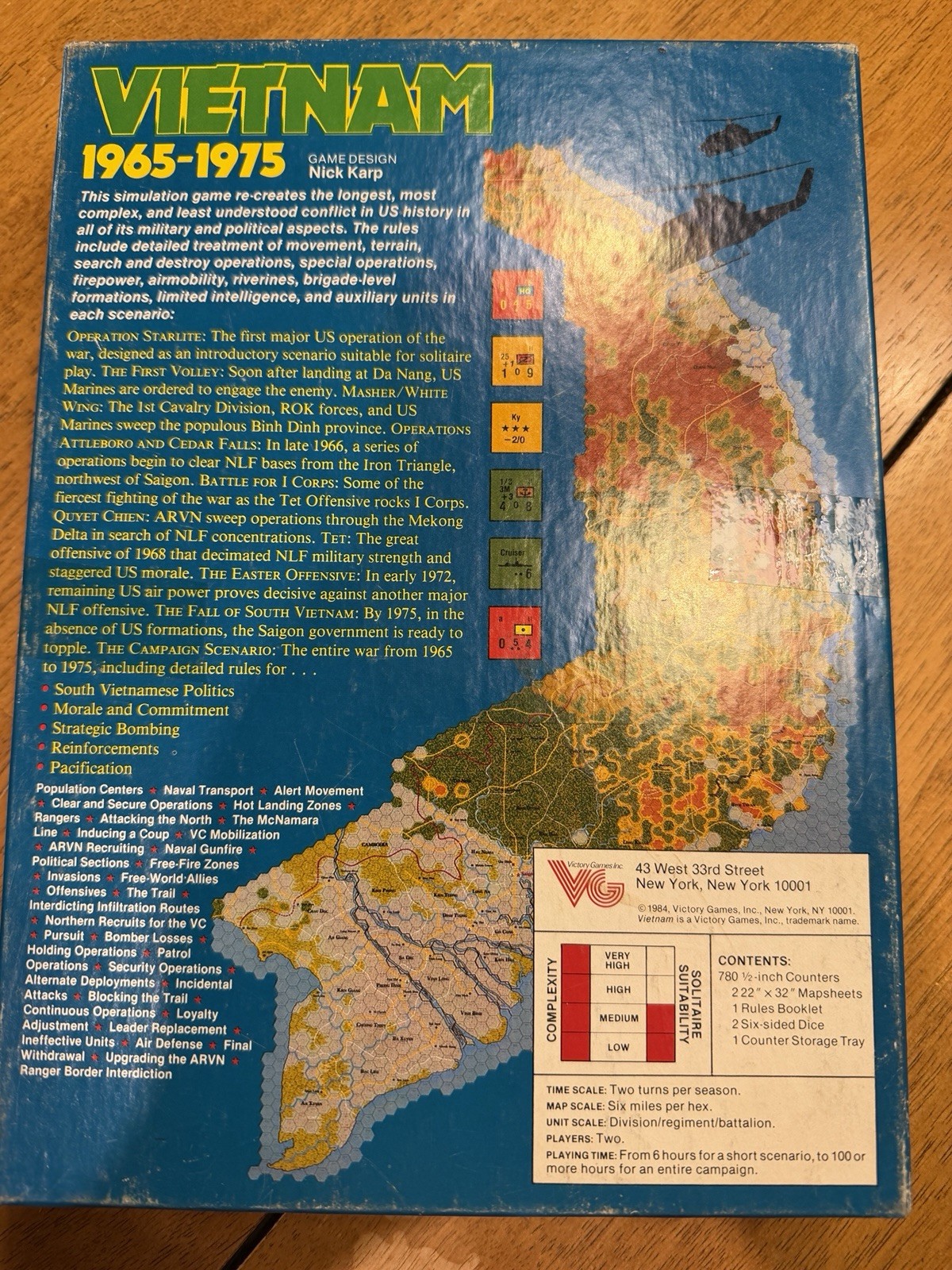 Victory Wargame Vietnam 1965-1975 Box *Read Description*