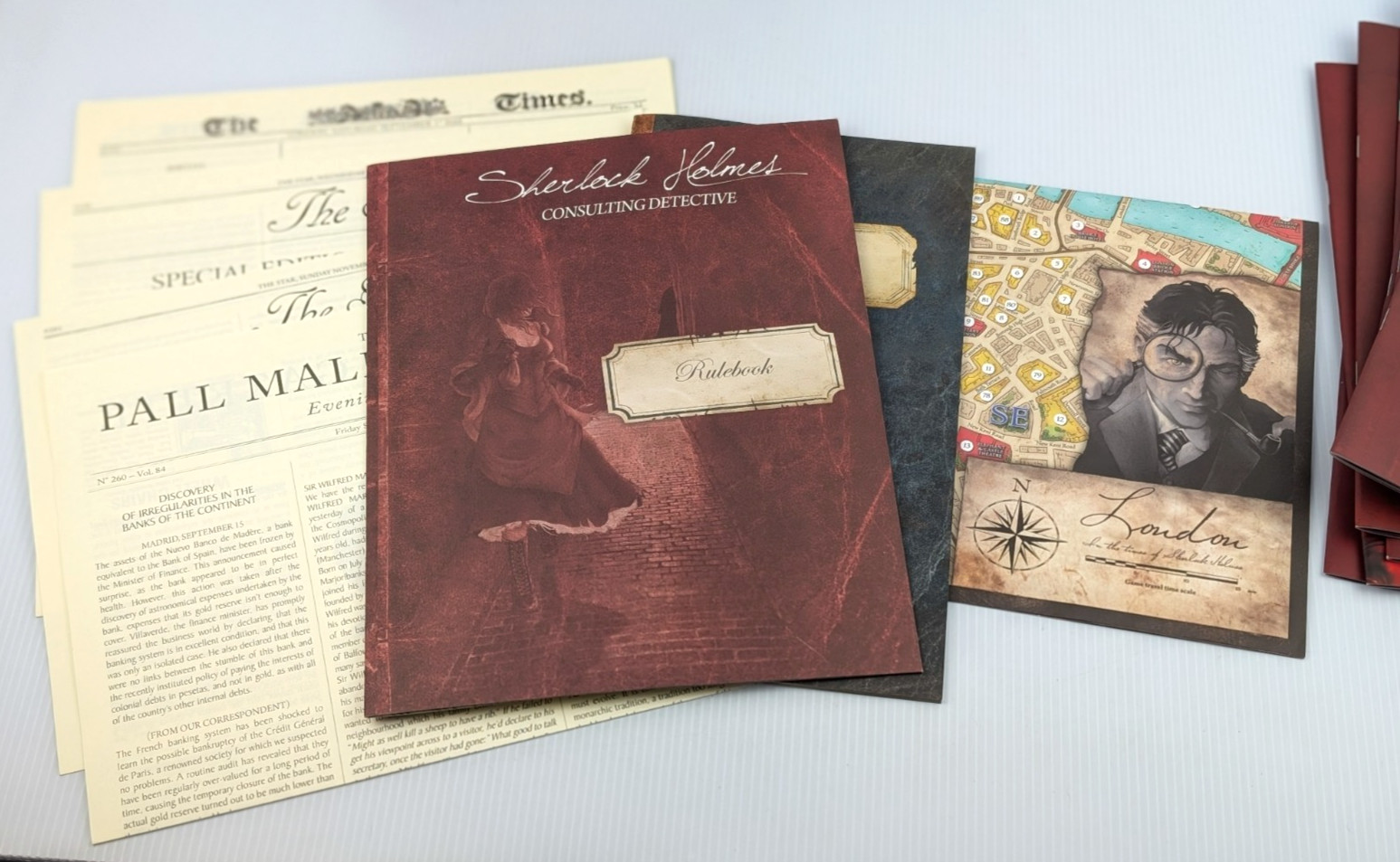 Sherlock Holmes Consulting Detective Jack the Ripper Board Game 100% COMPLETE