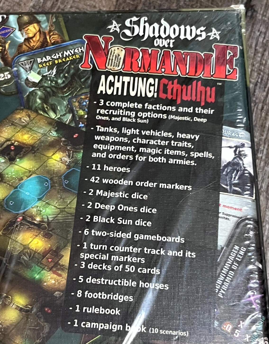 Shadows Over Normandie Achtung Cthulhu Iello Core Box US Board Game New Read