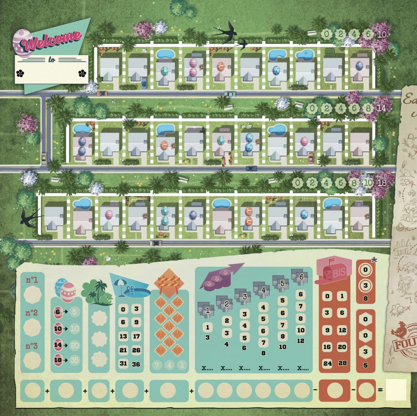 Spring Easter Egg Hunt Themed Neighborhood Welcome To… Game Deep Water Games