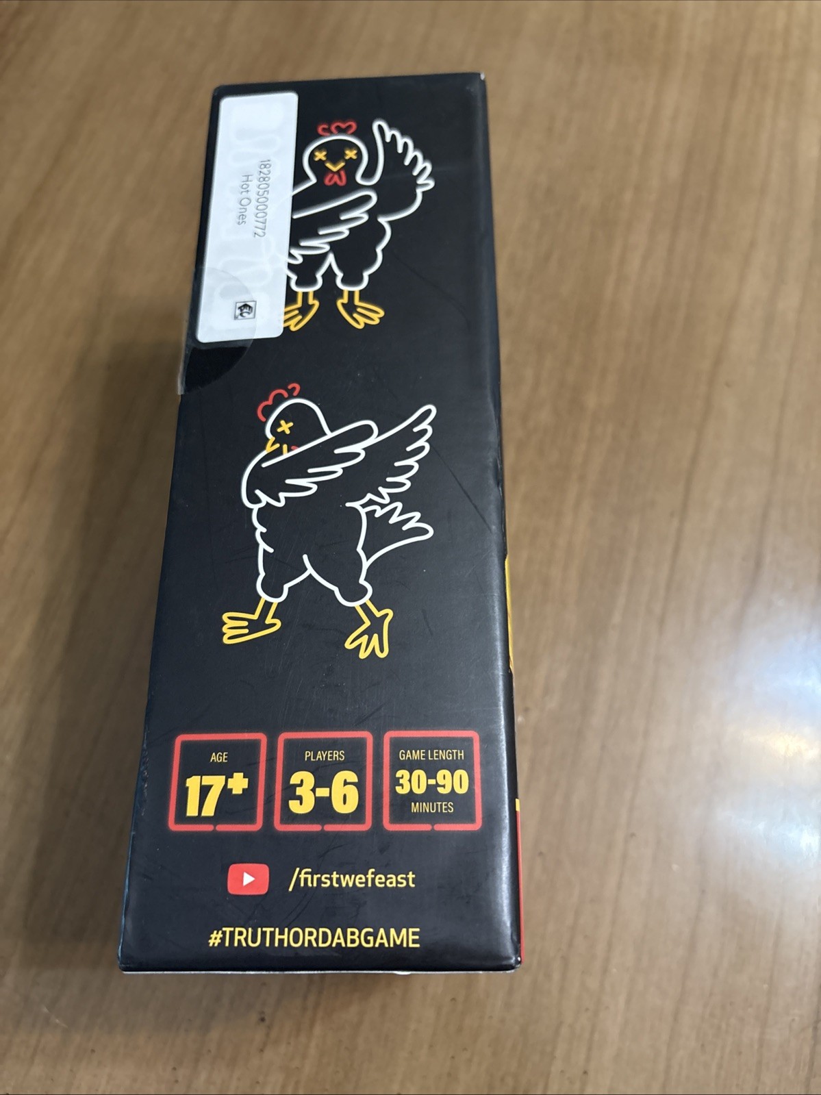 Hot Ones Truth or Dab The Game – (Hot Sauce EXPIRED) Ages 17 Plus 3-6 Players