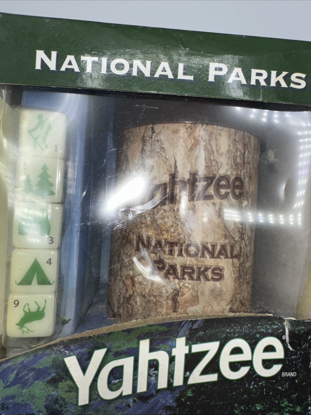 Hasbro Yahtzee National Parks Travel Edition Indoor/Outdoor New In Damaged Box