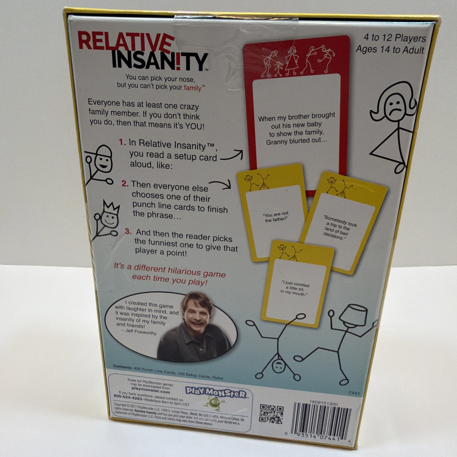 Relative Insanity Game -Jeff Foxworthy- Brand New Factory Sealed Cards