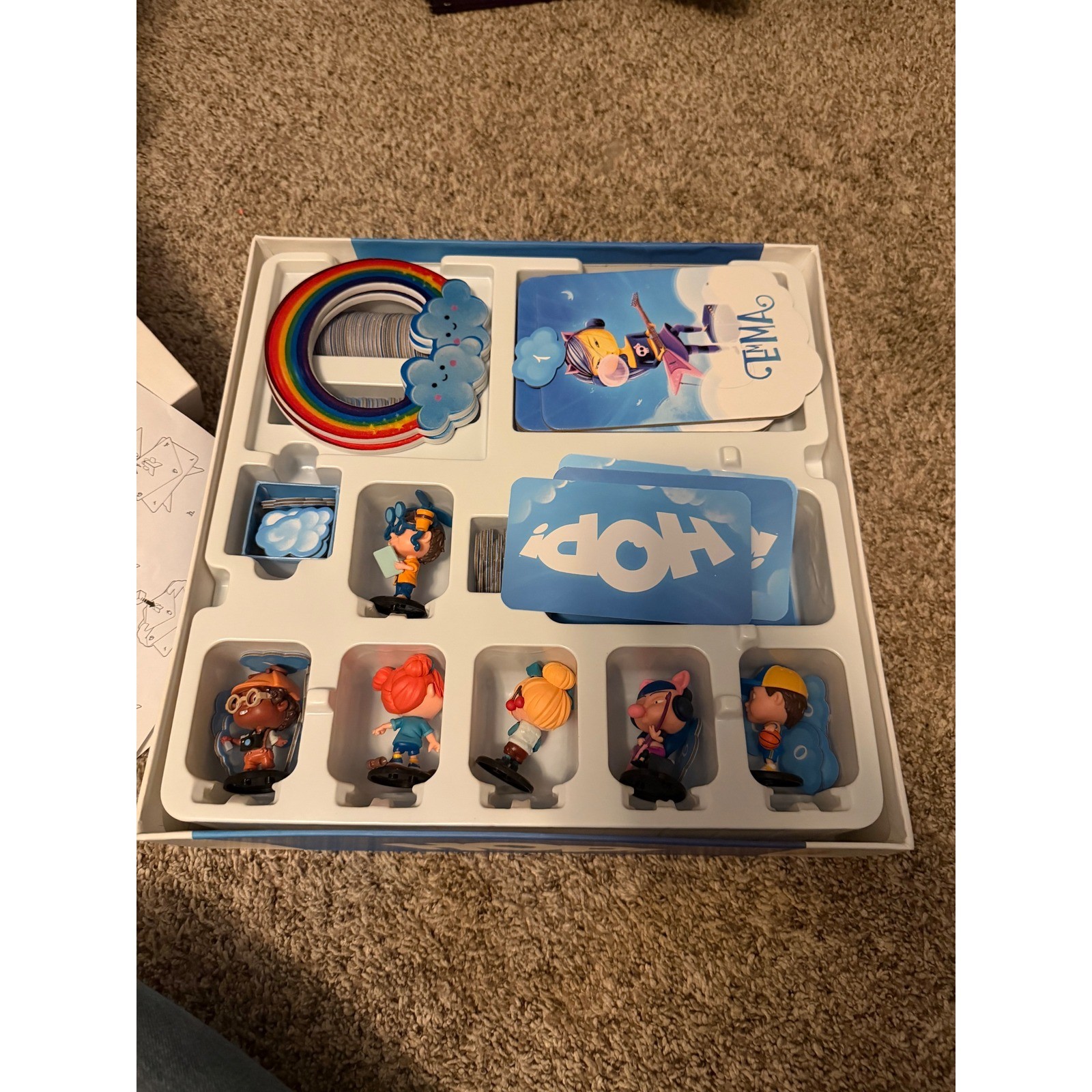 Funforge Hop! Board Game 3D Dexterity Family Game 3-6 Players Painted Minis