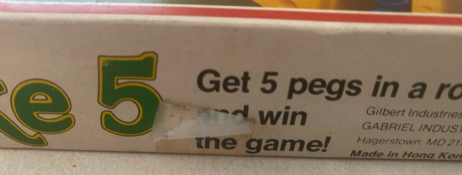 1977 Gabriel Vintage Take 5 Strategy Game Complete