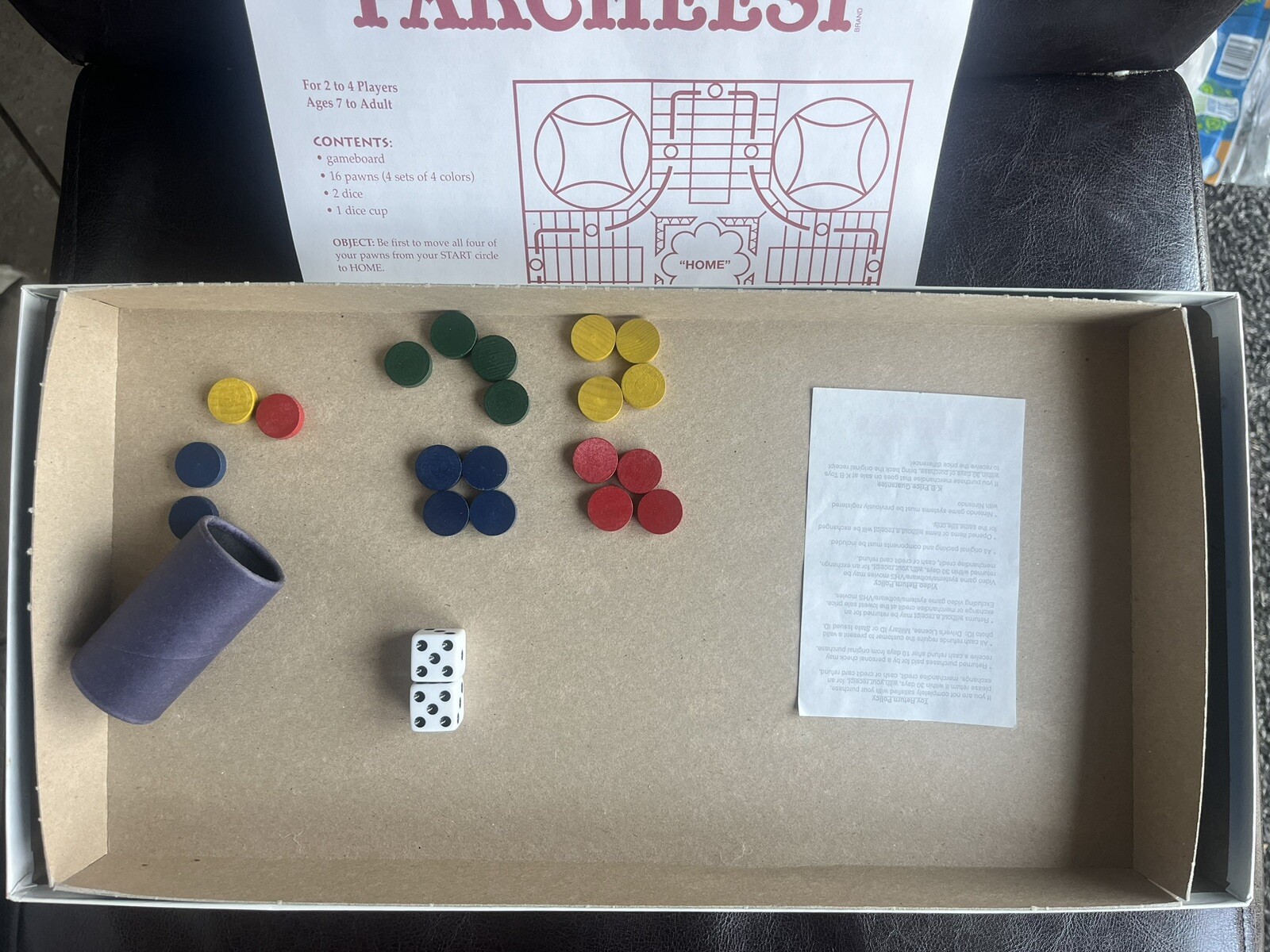 Vintage Parcheesi Board Game 1999 New Old Stock Wood Pawns 032244040375 Complete