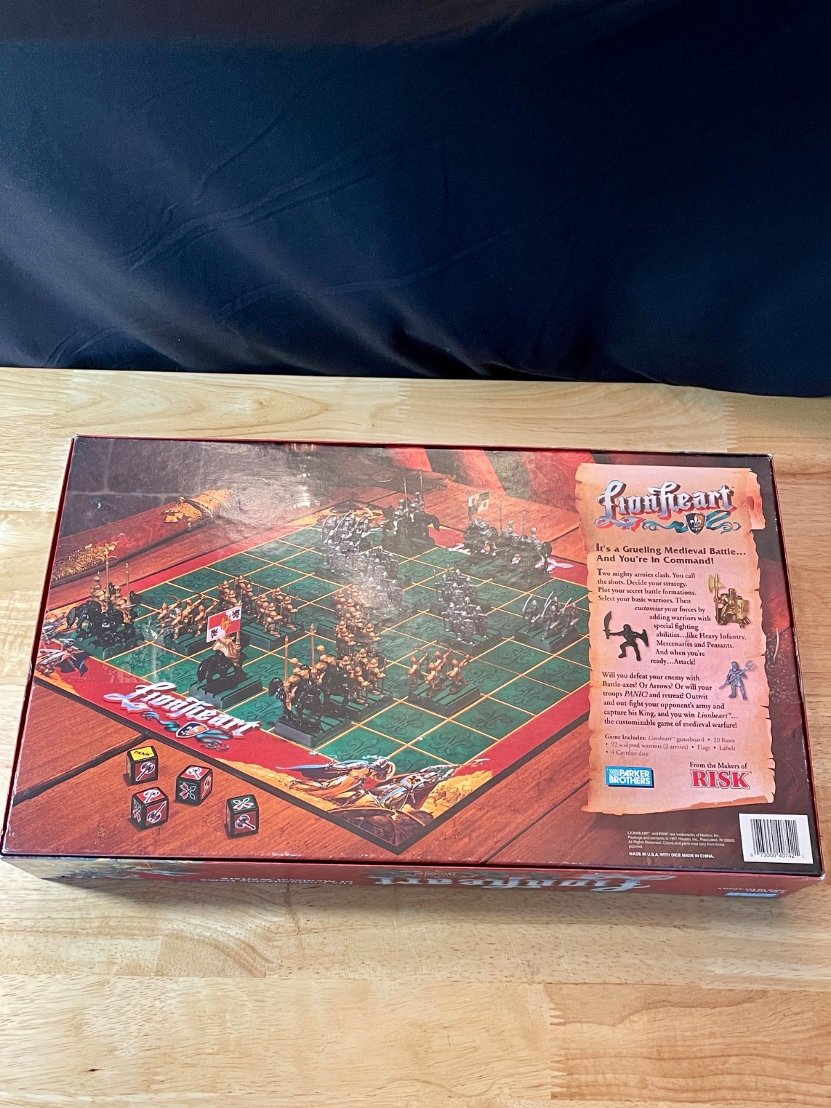 Lionheart Board Game 1997 Parker Brothers Medieval Warfare Complete
