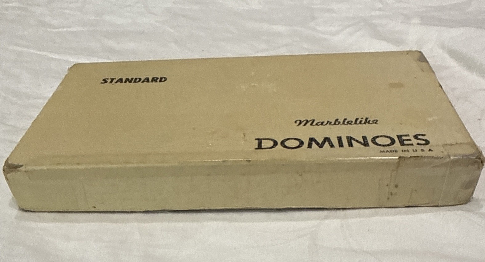 Vintage Puremco No. 616 Marblelike Standard Dominoes ~ Butterscotch * Free S/H