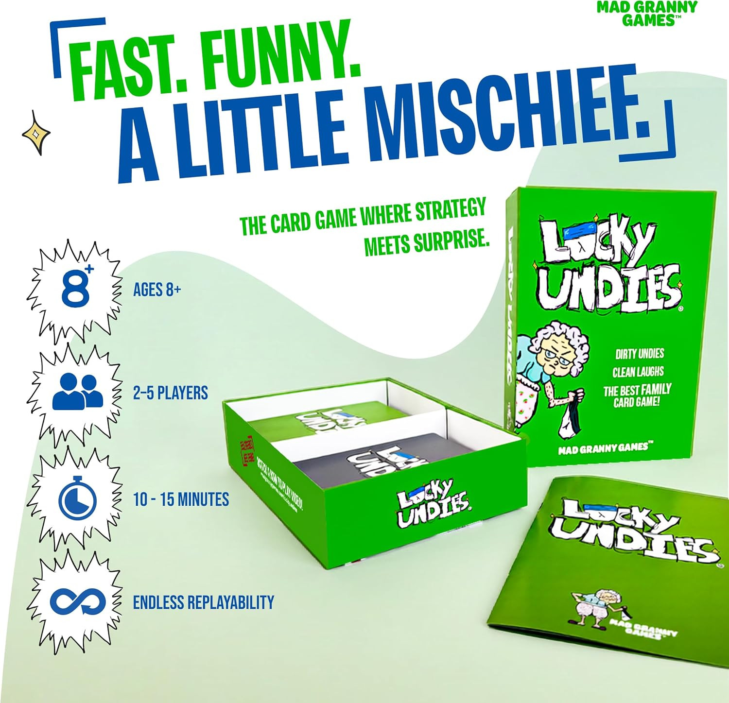 Hilarious Family Card Game for Kids, Teens & Adults | Fast-Paced Party Game for