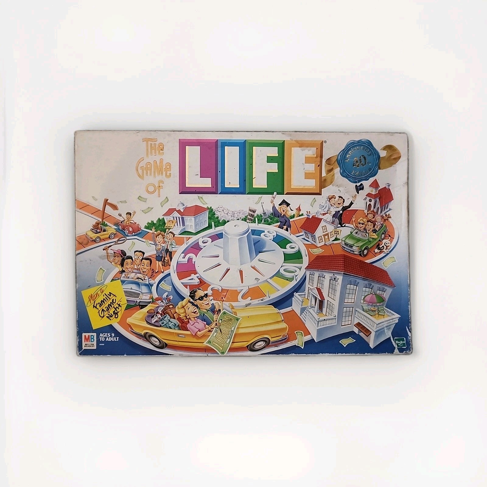 The Game of Life 40th Anniversary Board Game Milton Bradley Family Complete