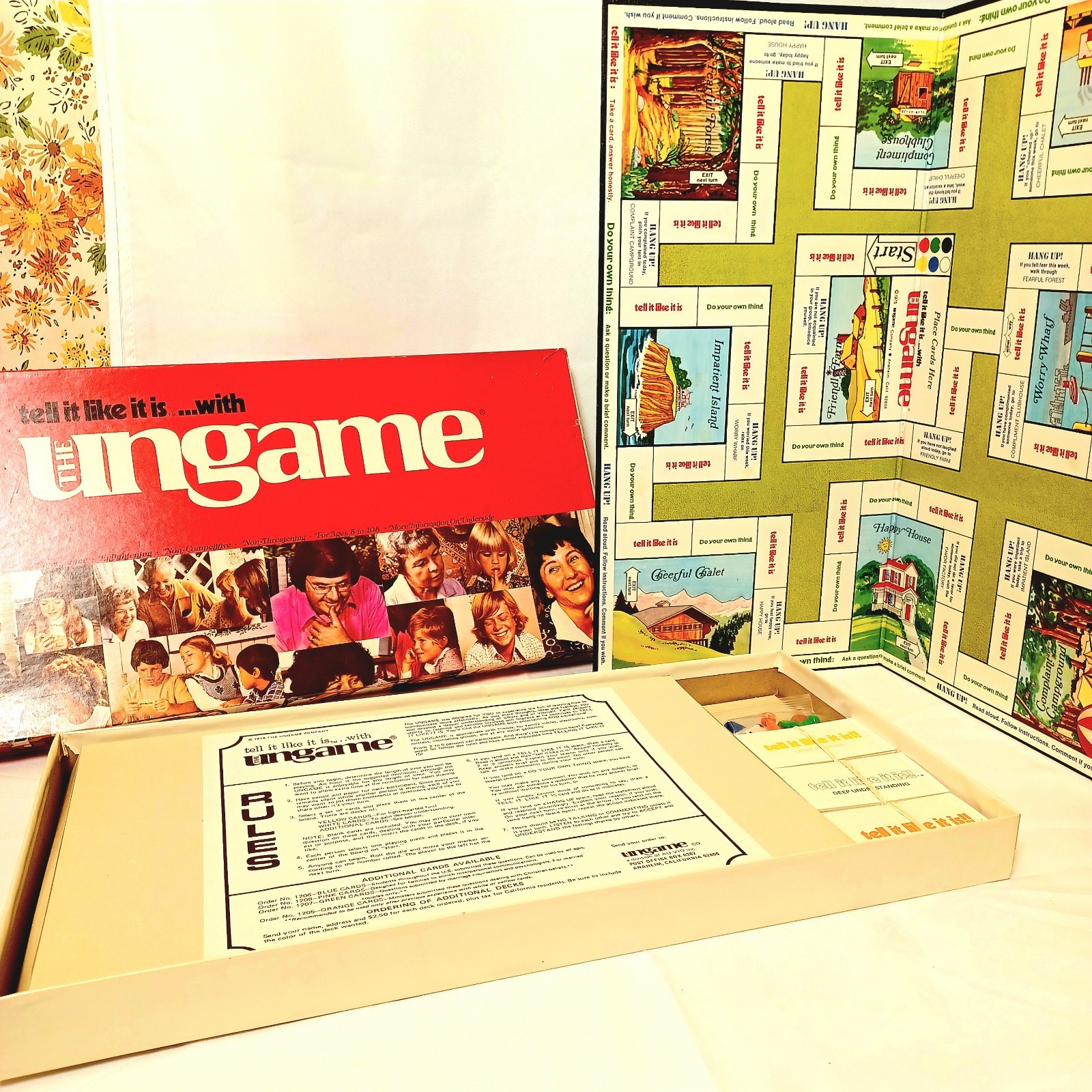 The Ungame Educational Christian Self Expression Therapy Boardgame Complete 70’s