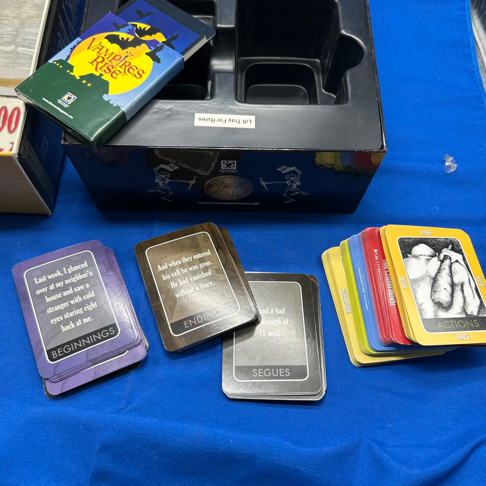 Spooky Tales interactive storytelling card game, complete and lots of fun