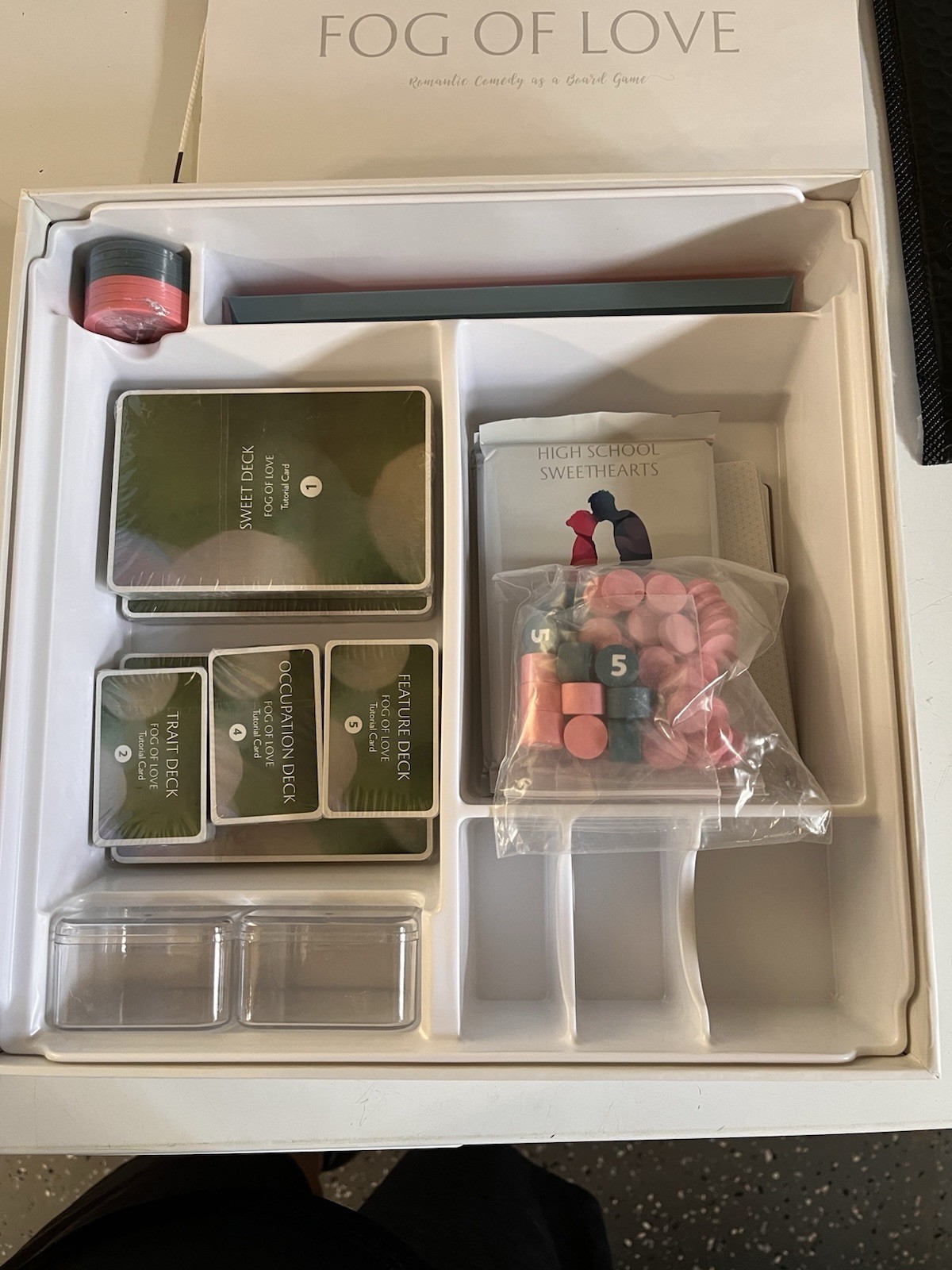 Fog of Love – Romantic Comedy Board Game – Open Box (sealed Components) See Pics