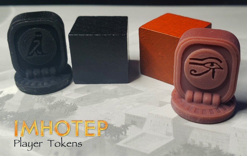 Imhotep: Builder of Egypt Player Tokens 6pcs | Multi-colored 3d Printed Pieces