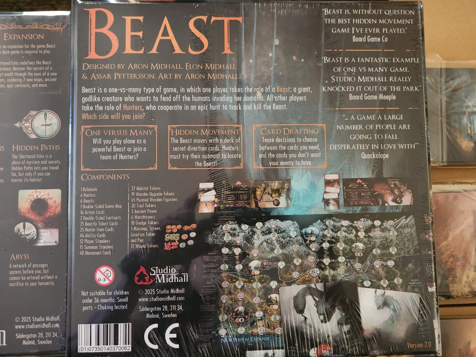 Beast & Shattered Isles Board Game – Gamefound Deluxe Pledge w/ Minis & Extras