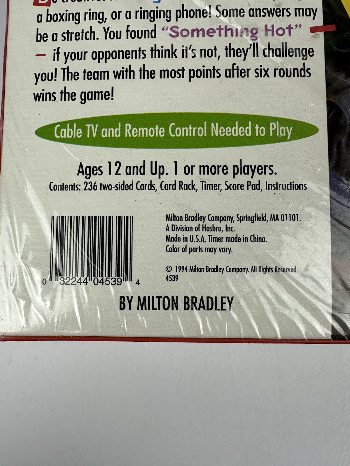VTG Channel Surfing Game NIB Sealed Milton Bradley 12+ TV 1 Or More Players 1994
