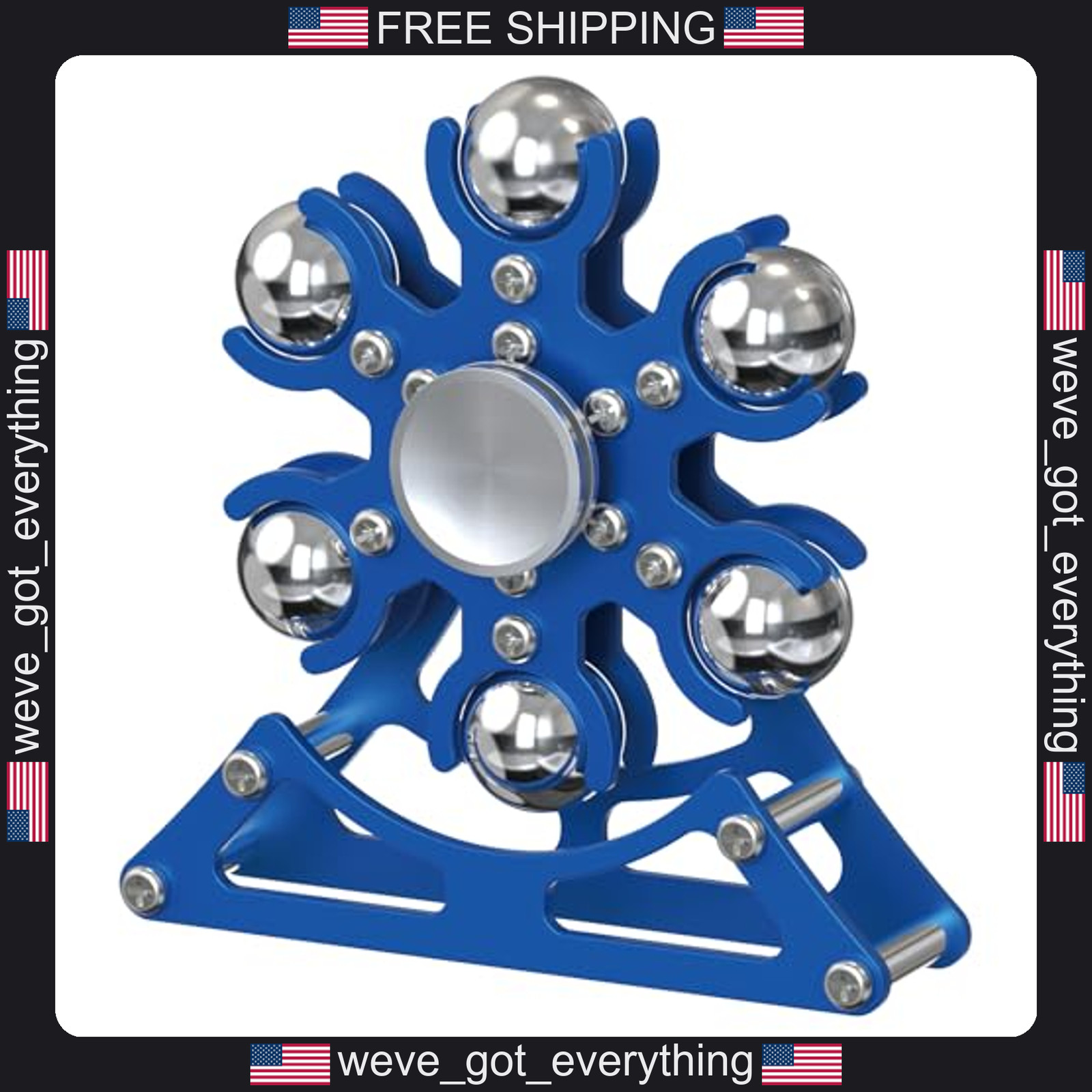 Metal Fidget Spinner and Ferris Wheel Desk Toy for Stress Relief