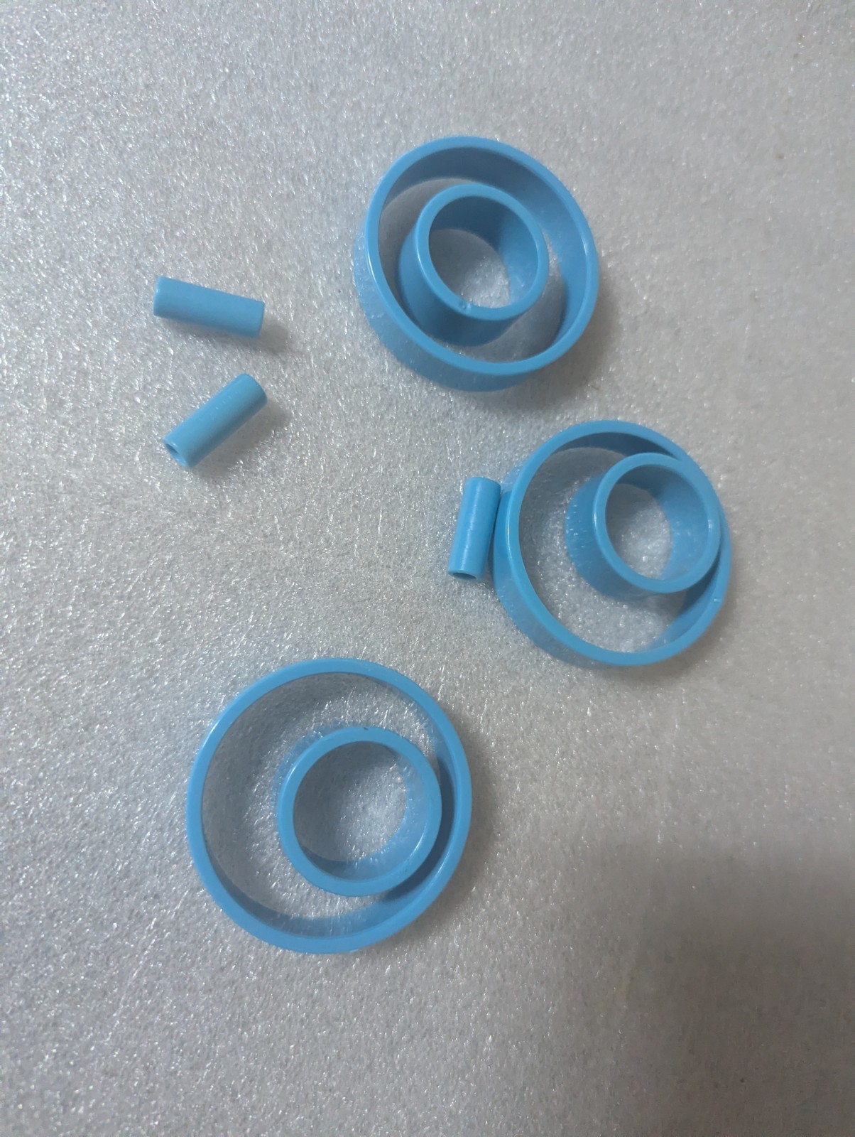 Otrio Deluxe Blue Piece Lot Only Replacement Set Circle Round Peg Genuine Orig