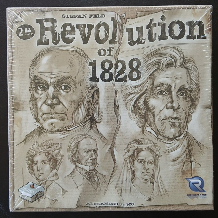 Revolution of 1828 Board Game – New Sealed – Stefan Feld – Renegade Studios
