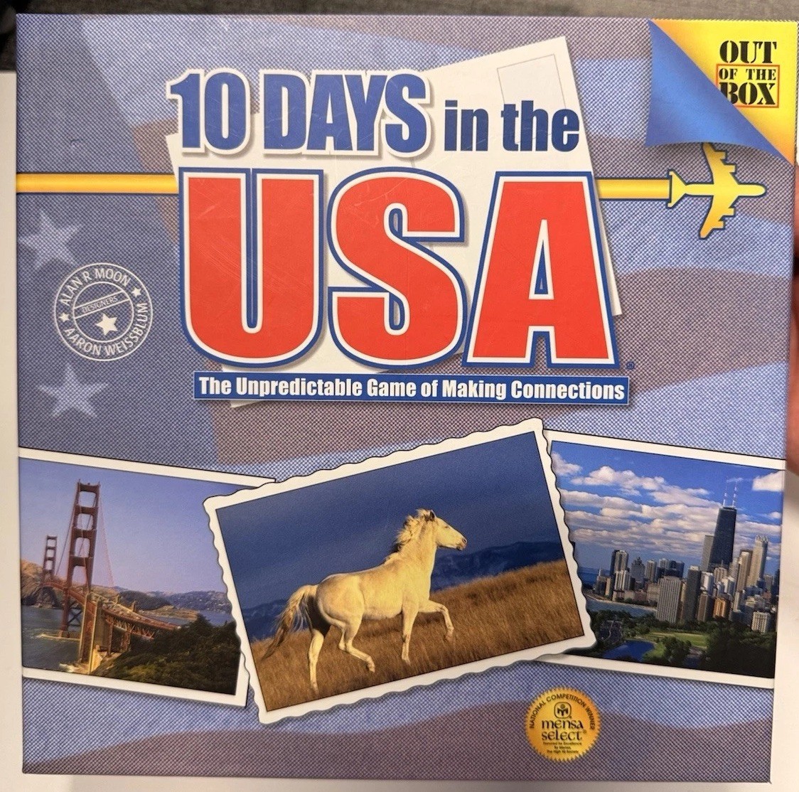 10 Days In The USA Board Game Out Of The Box Publishing 2003 Complete