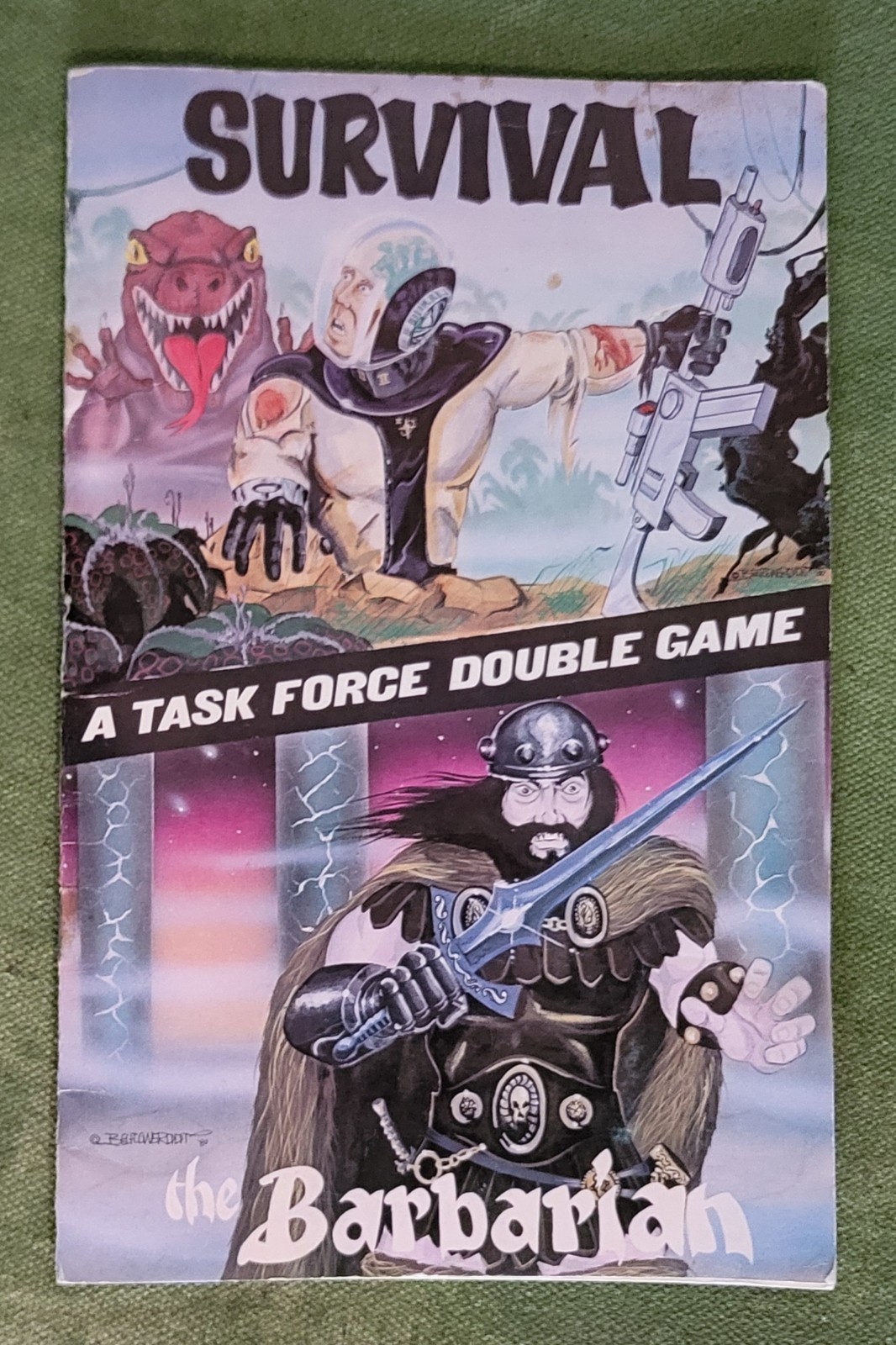 Survival/The Barbarian 1979 Task Force wargame bagged complete punched dice Good