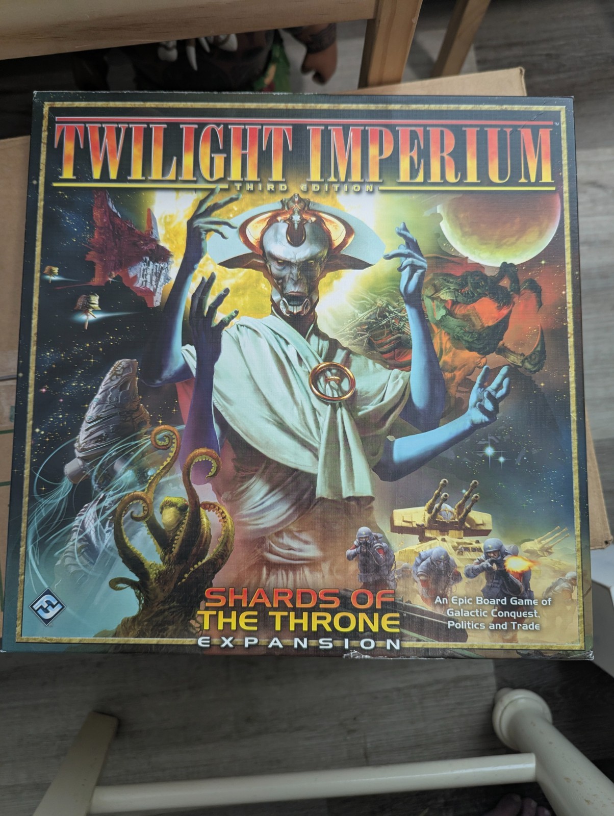 TWILIGHT IMPERIUM SHARDS of the THRONE Expansion ONLY 100% COMPLETE 2011 UNPUNCH
