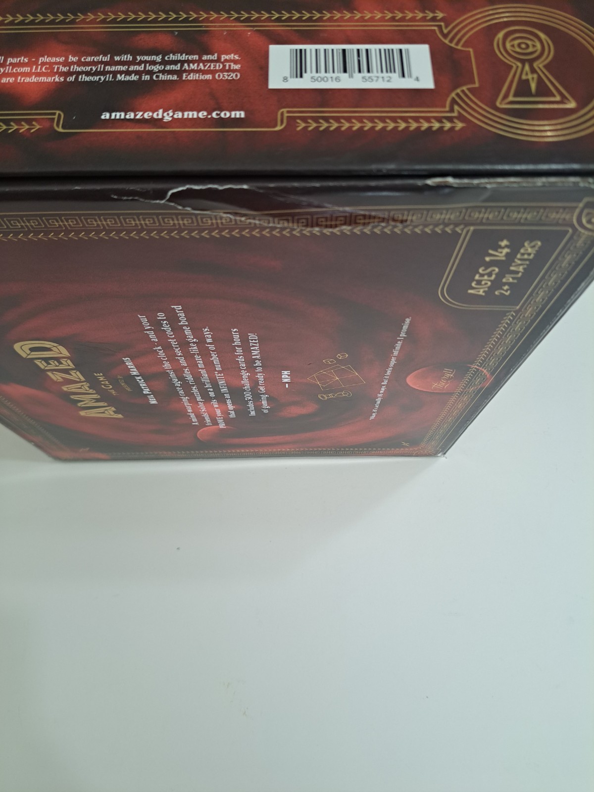 Amazed Team Party Board Game Neil Patrick Harris Theory 11 Complete Minus 1 Coin
